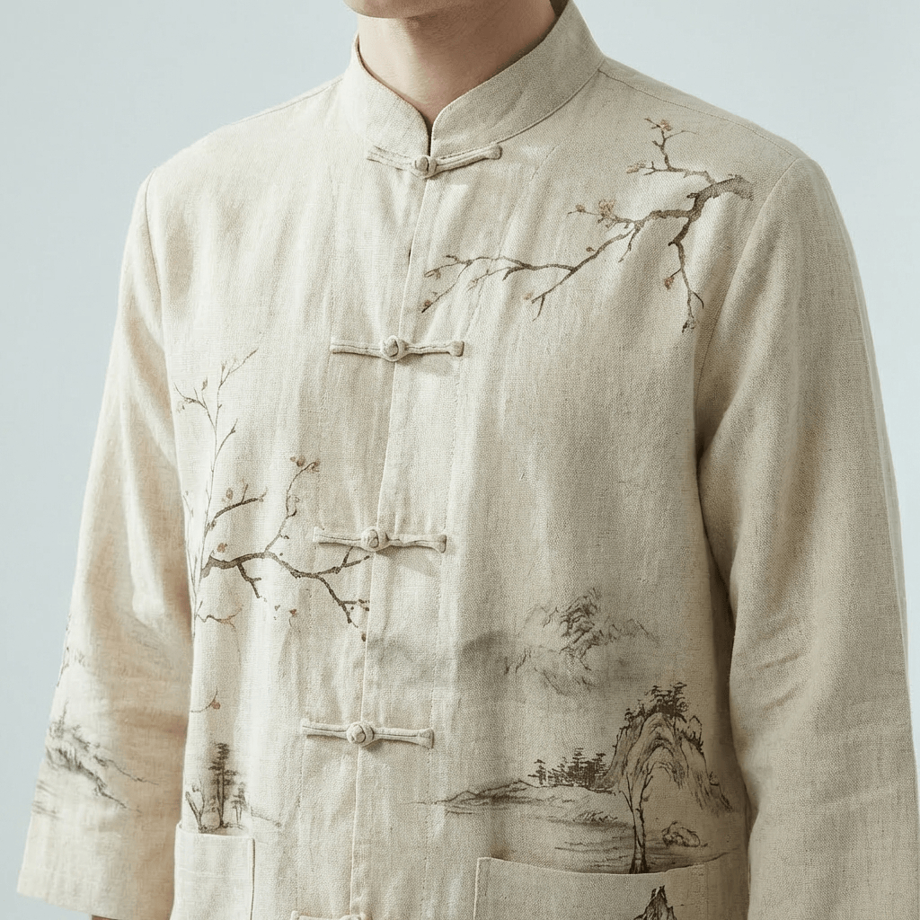 Chemise Motif Kimono Homme