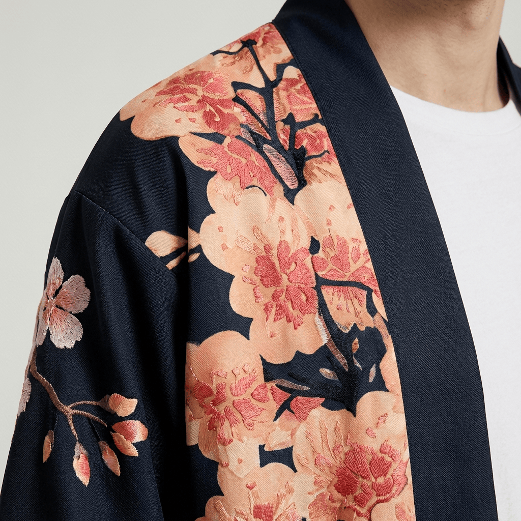 Kimono Homme Noir Samourai