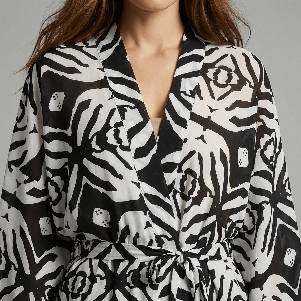 Kimono Long de Plage Femme