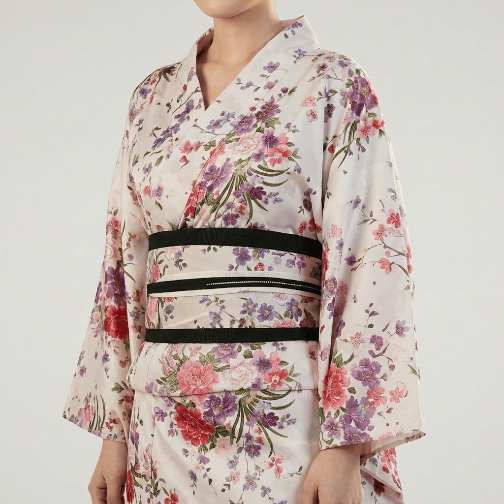 Motif Floral Kimono Japonais