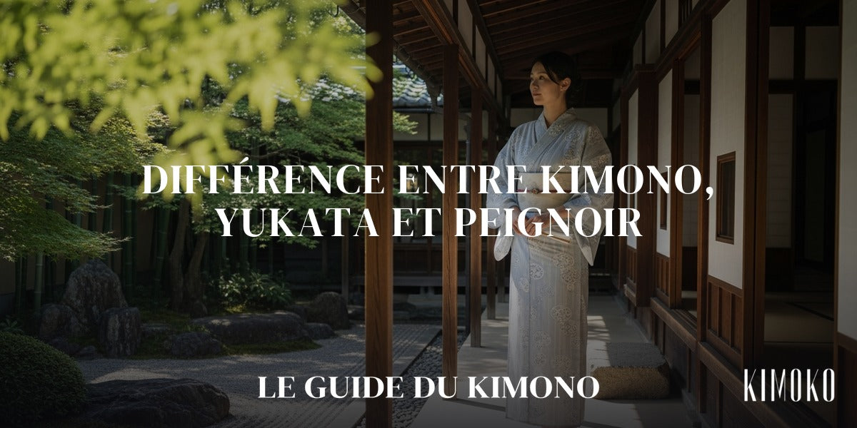 Différence entre kimono, yukata et peignoir — guide complet par Sofia Image