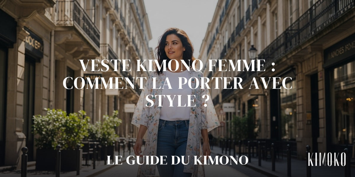 Veste kimono femme : comment la porter avec style ? — guide complet par Sofia Image