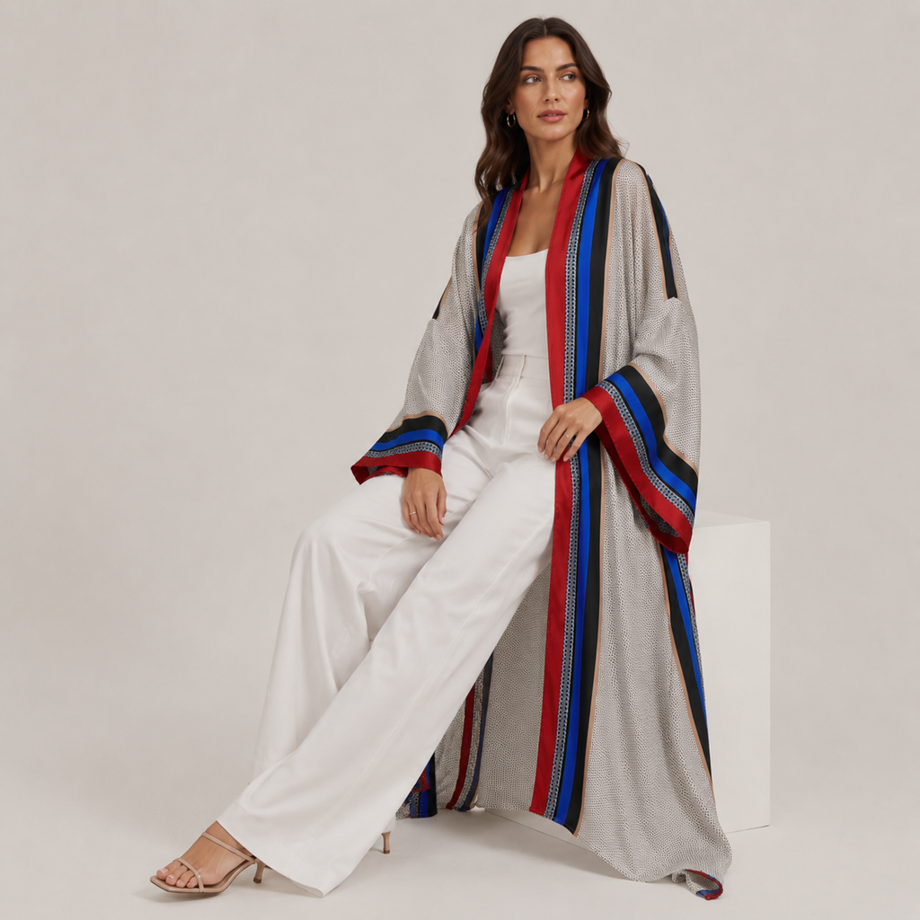 Kimono Aspect Soie Long Effet