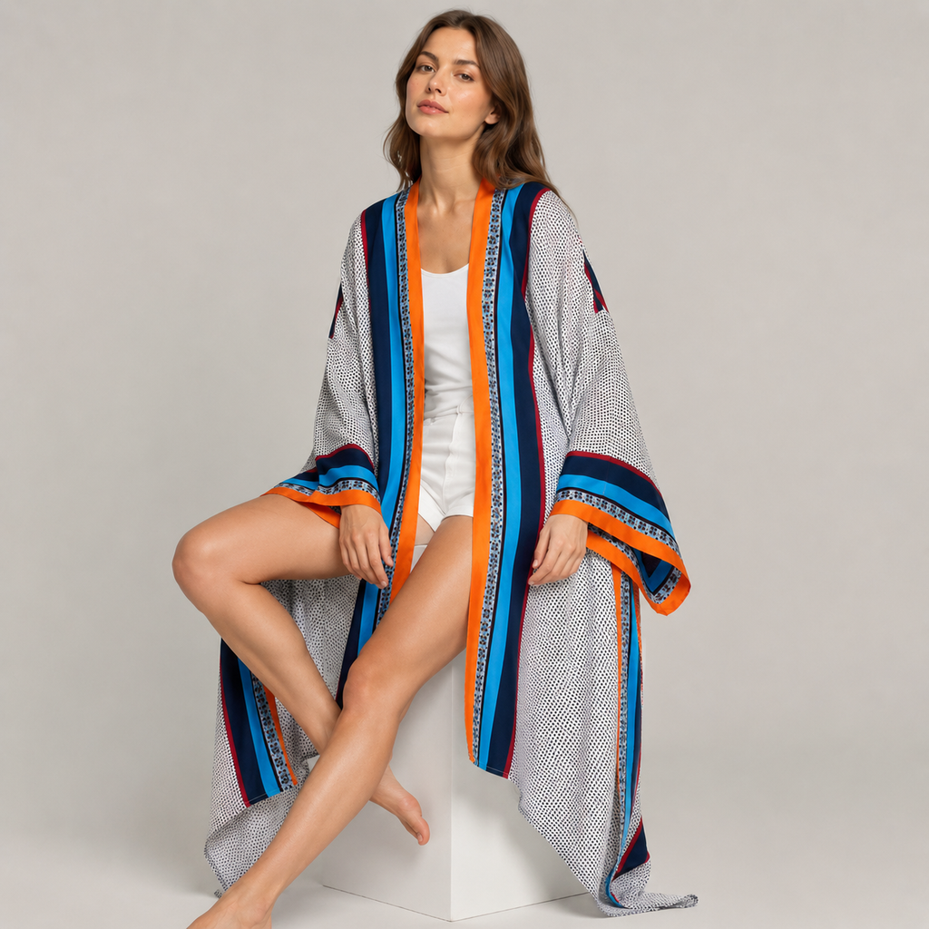 Kimono Ete Long Imprimé