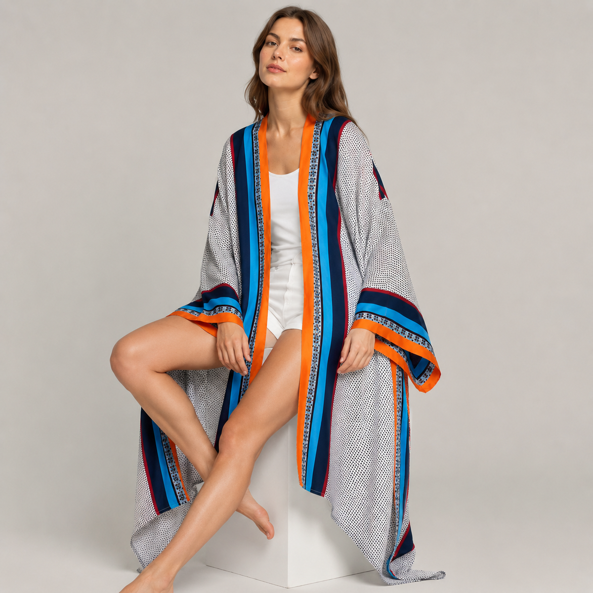 Kimono Ete Long Imprimé