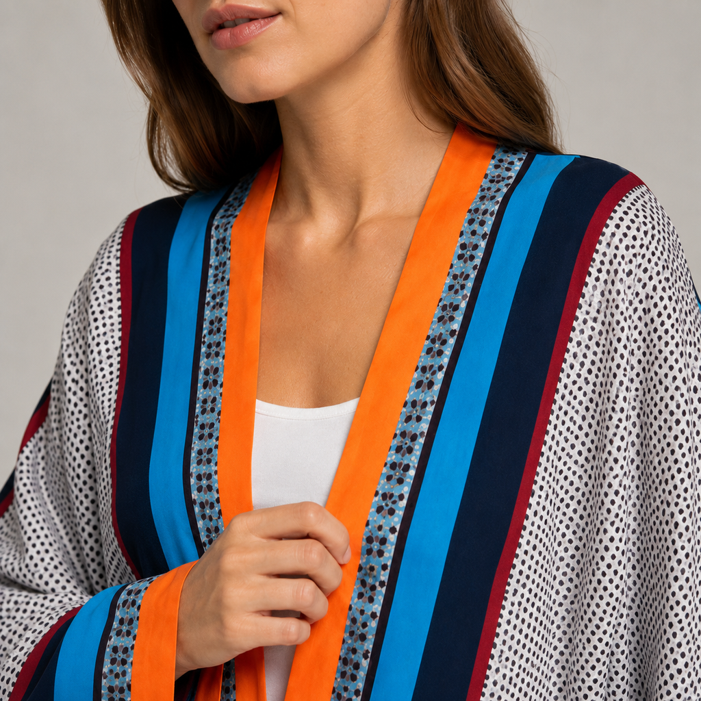 Kimono Ete Long Imprimé