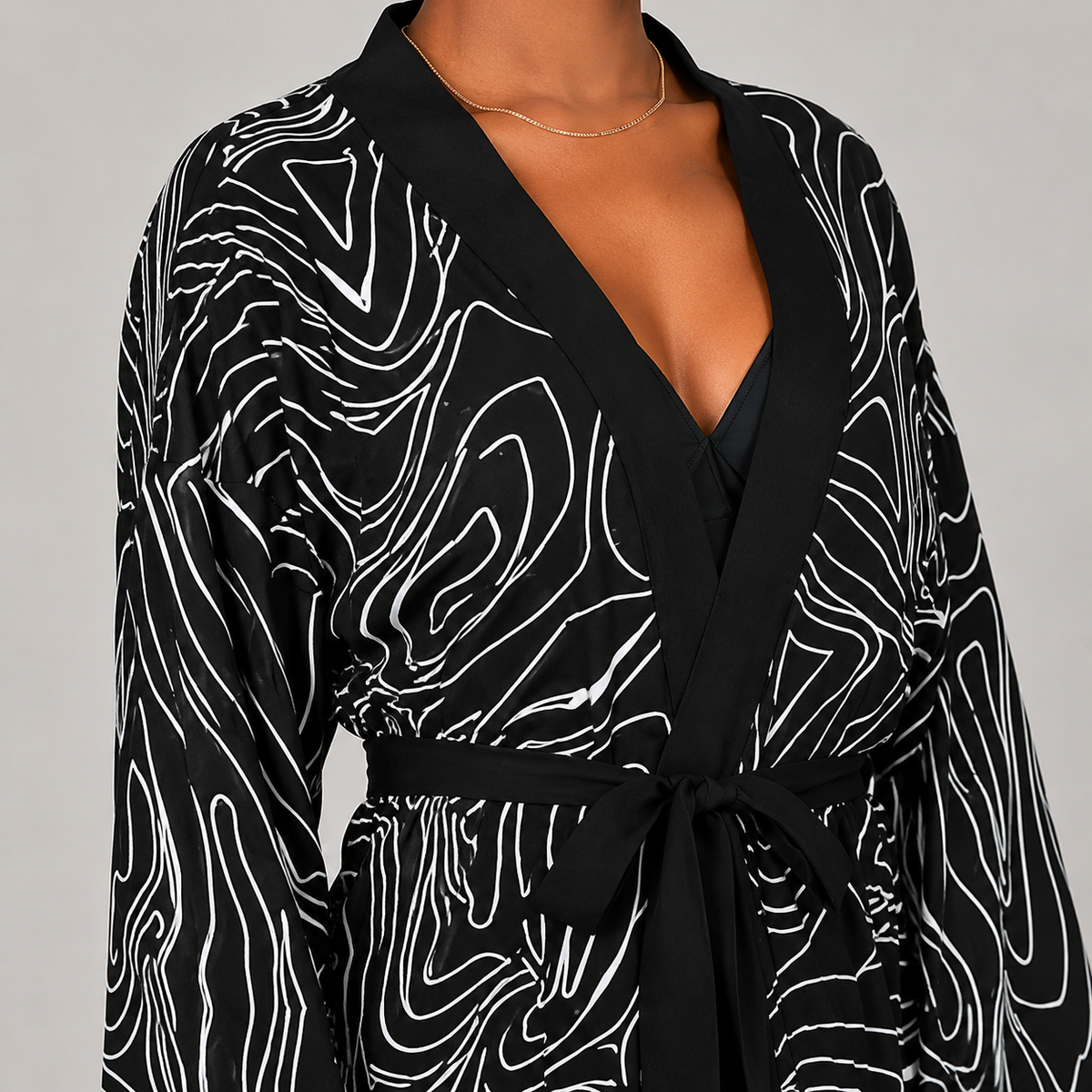 Kimono Blanc et Noir