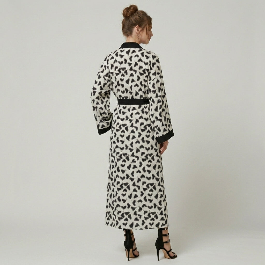 Kimono Blanc Femme Long