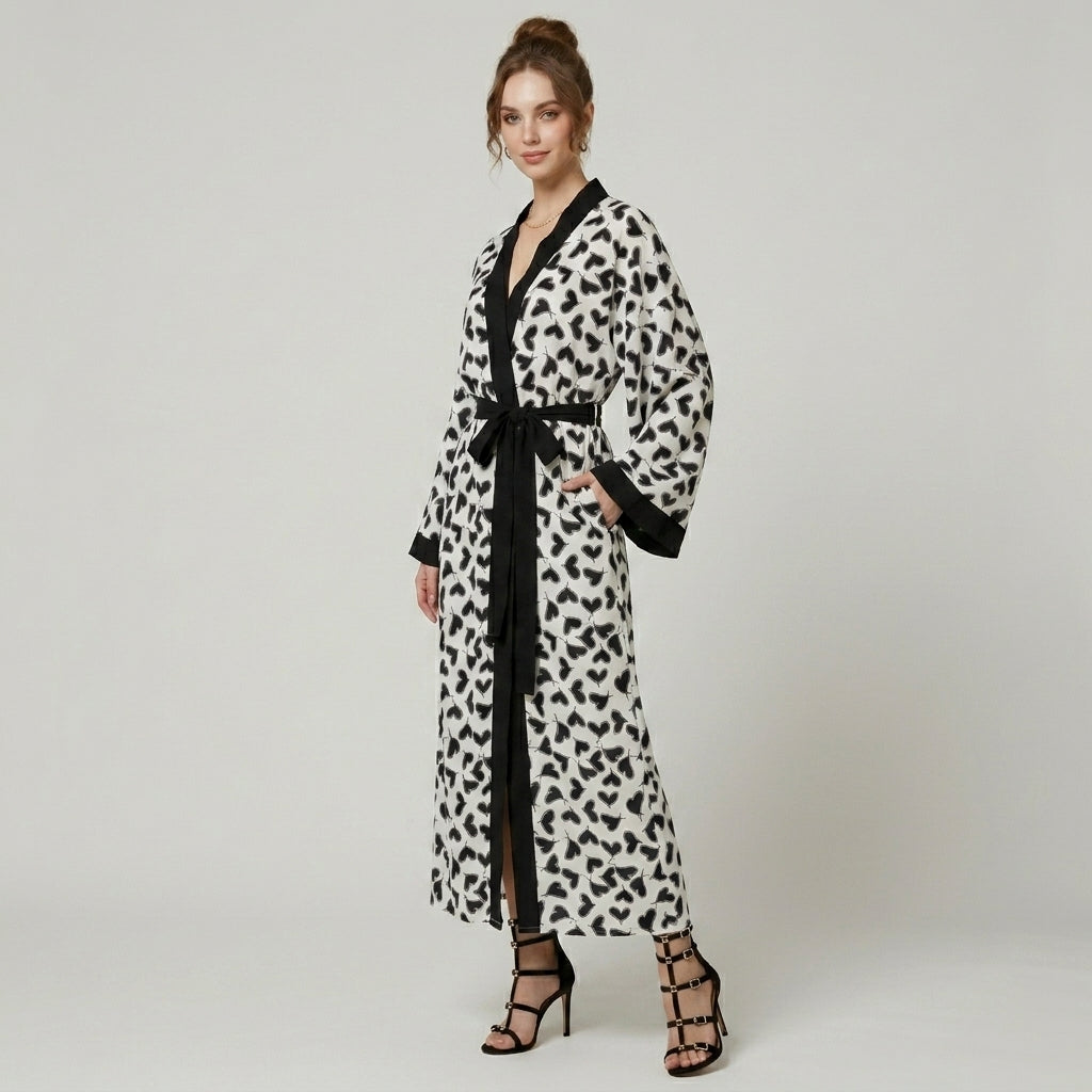Kimono Blanc Femme Long