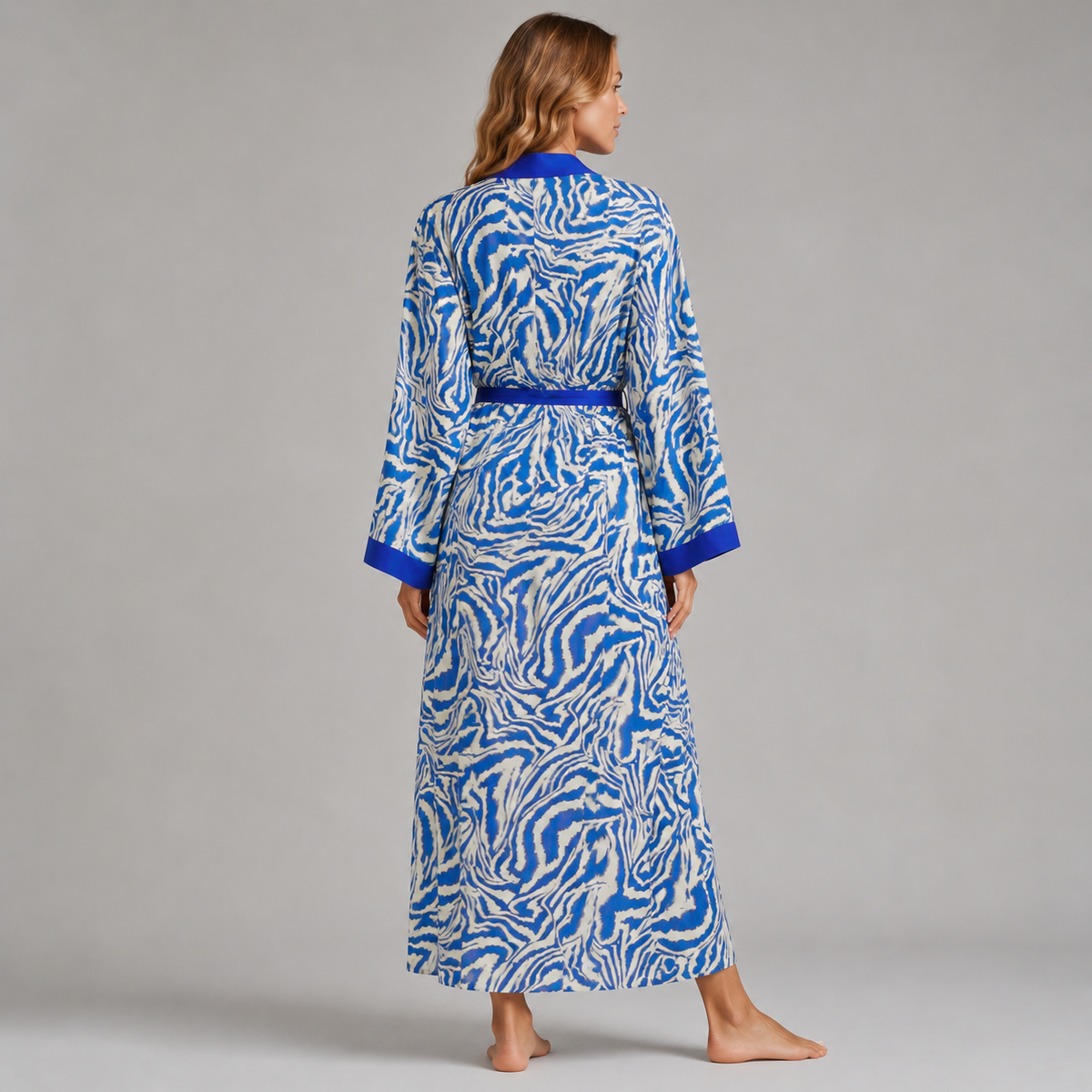 Kimono Bleu Roi Femme
