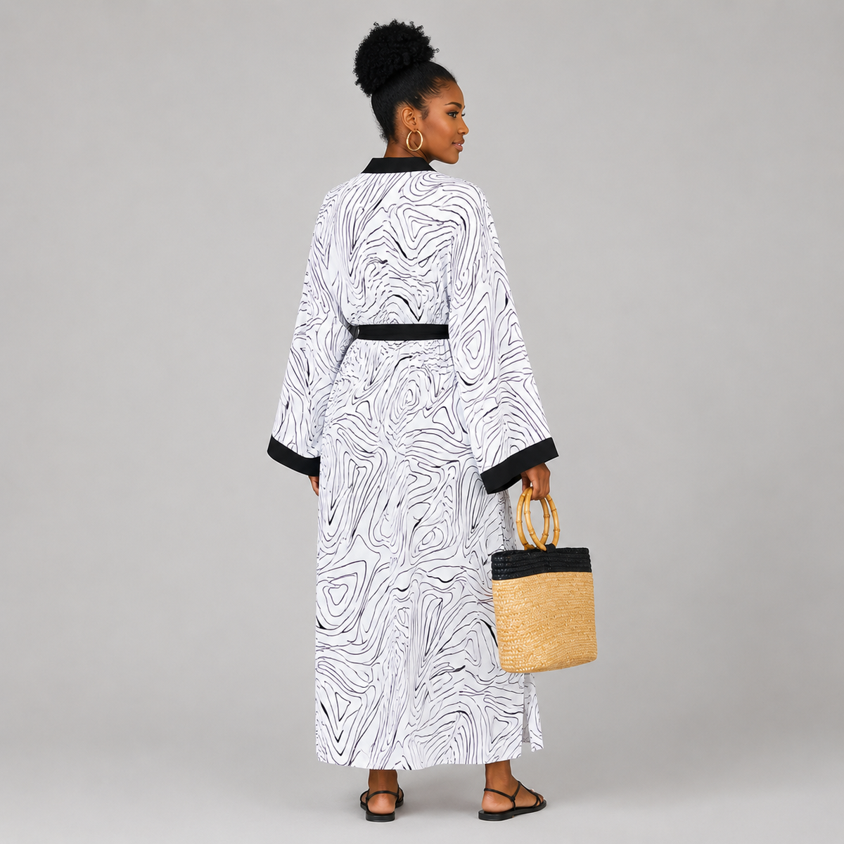 Kimono de Plage Blanc Long