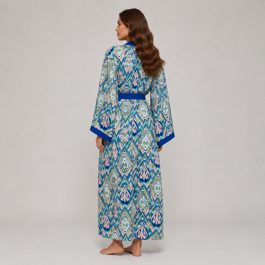 Kimono de Plage Bleu