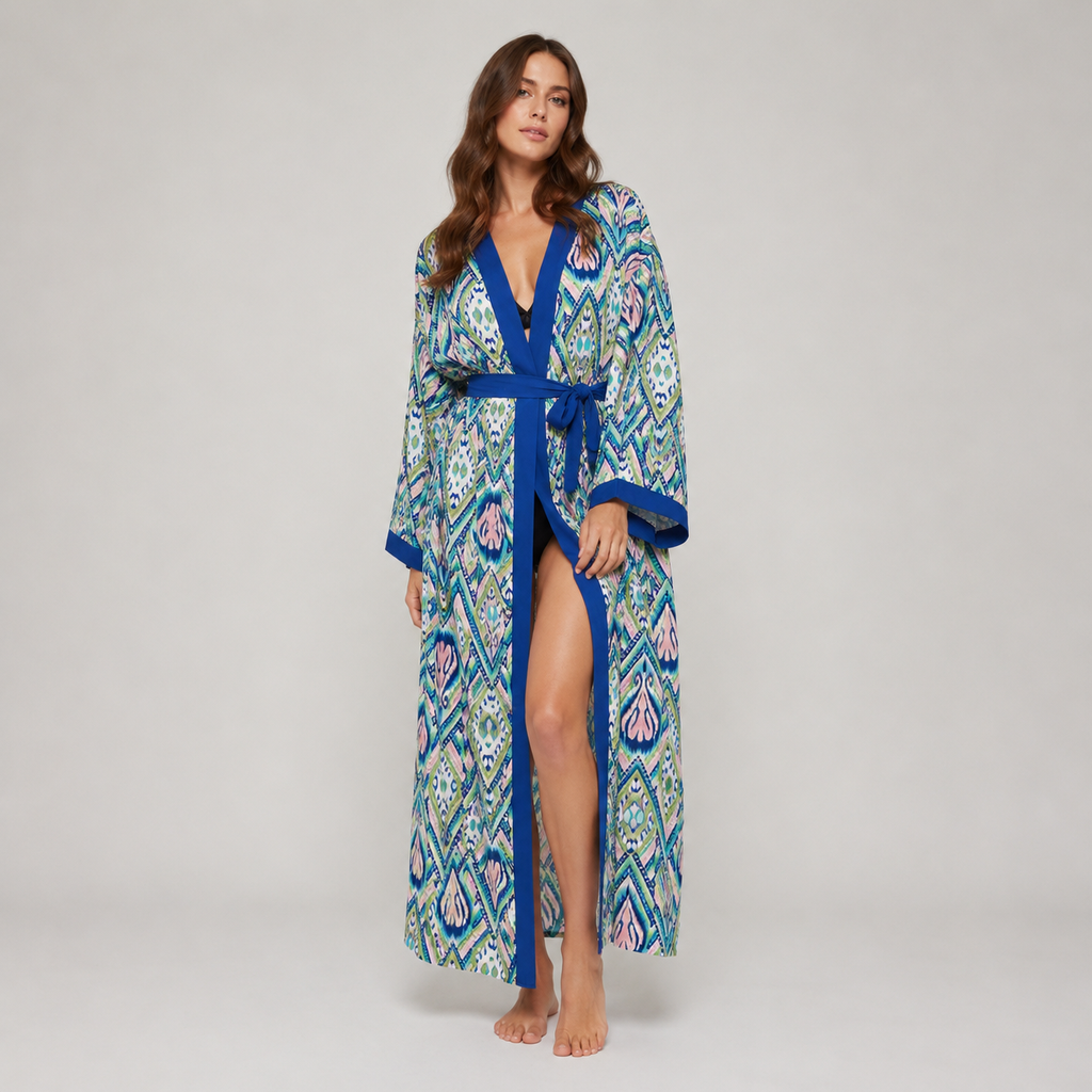 Kimono de Plage Bleu