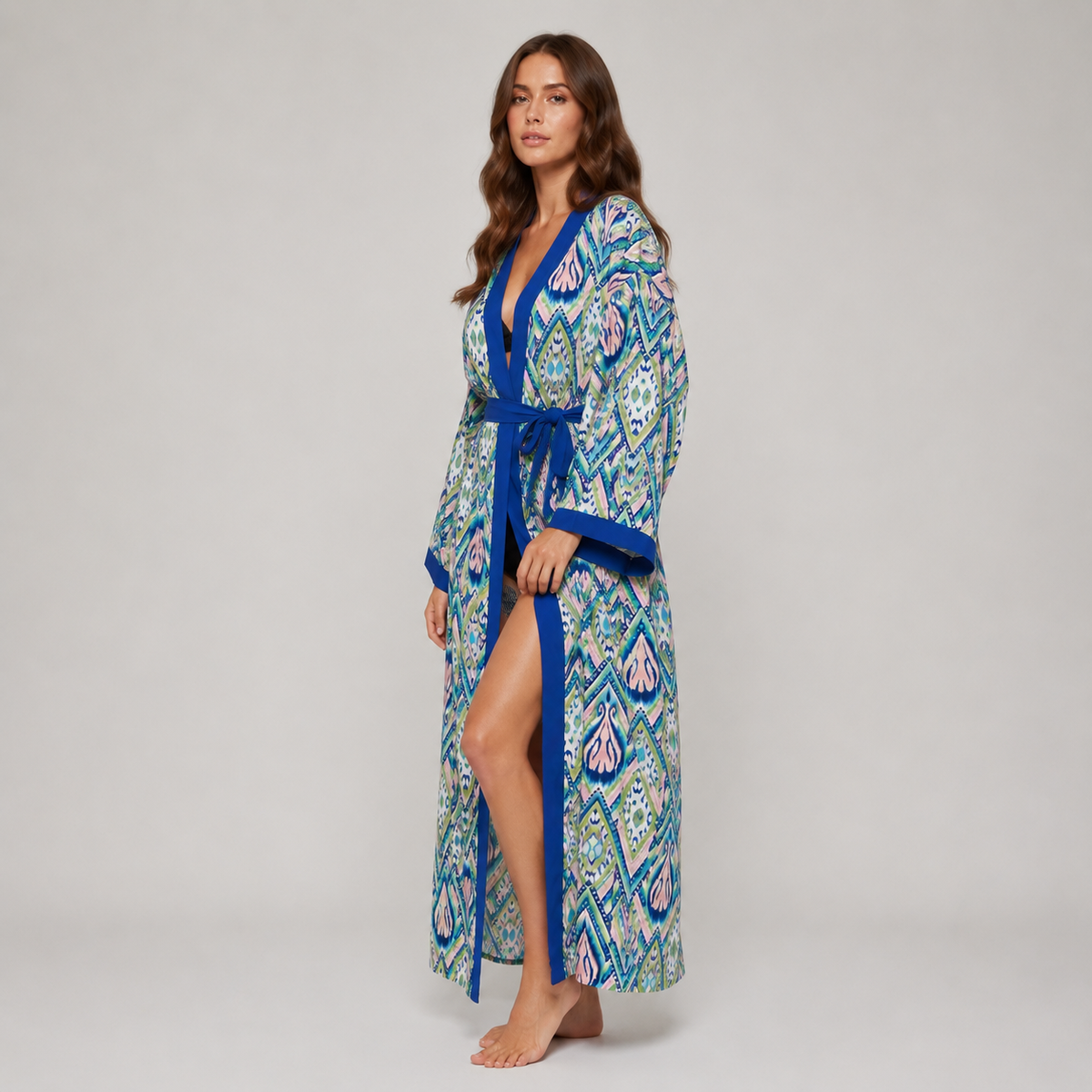 Kimono de Plage Bleu