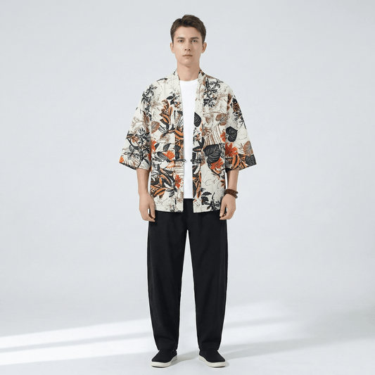 Cardigan Style Kimono Homme