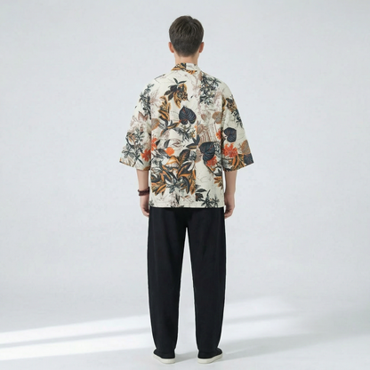 Cardigan Style Kimono Homme