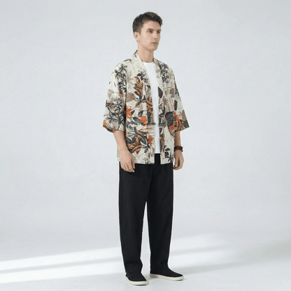 Cardigan Style Kimono Homme