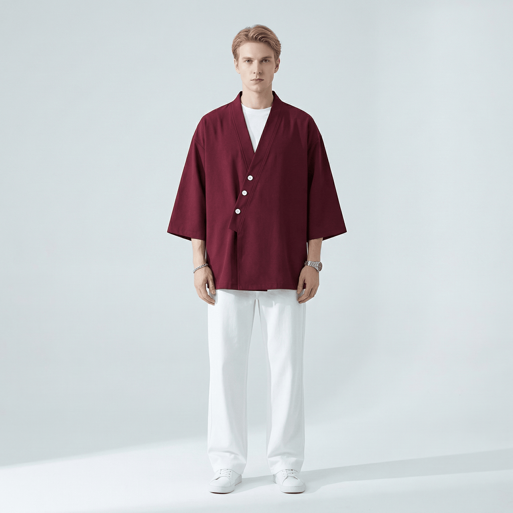 Chemise Col Kimono Homme