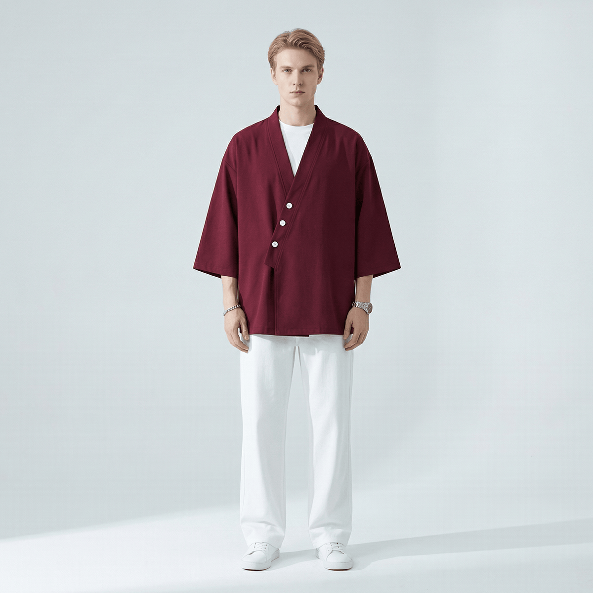 Chemise Col Kimono Homme