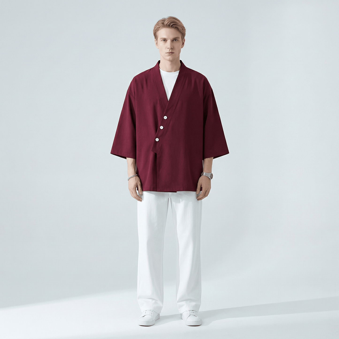 Chemise Col Kimono Homme