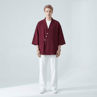 Chemise Col Kimono Homme