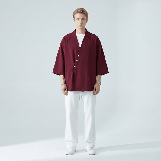 Chemise Col Kimono Homme