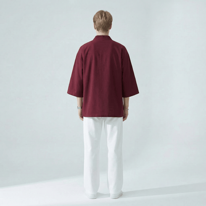 Chemise Col Kimono Homme