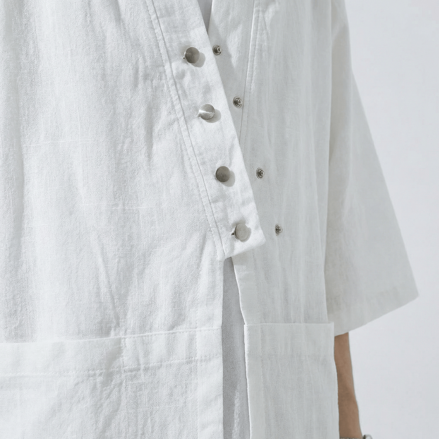 Chemise Kimono Blanche Homme