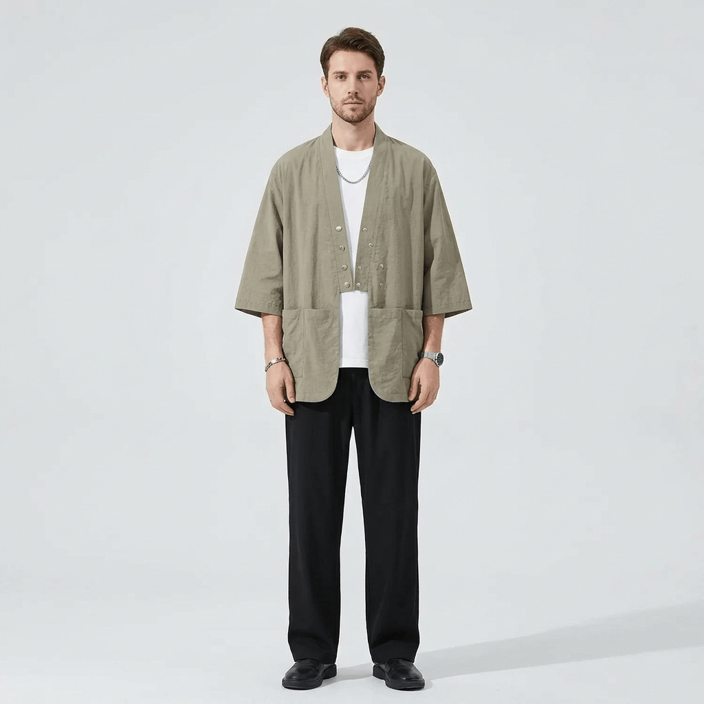 Chemise Kimono Pour Homme