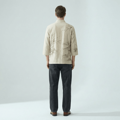 Chemise Motif Kimono Homme