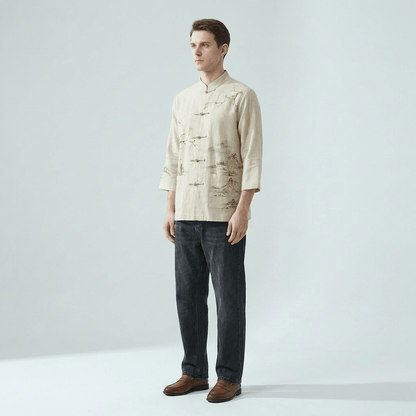 Chemise Motif Kimono Homme