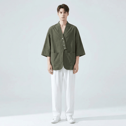 Chemise Style Kimono Homme