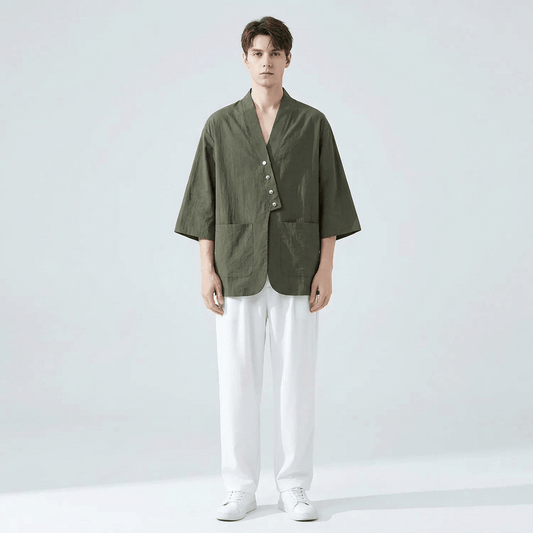 Chemise Style Kimono Homme