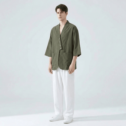 Chemise Style Kimono Homme