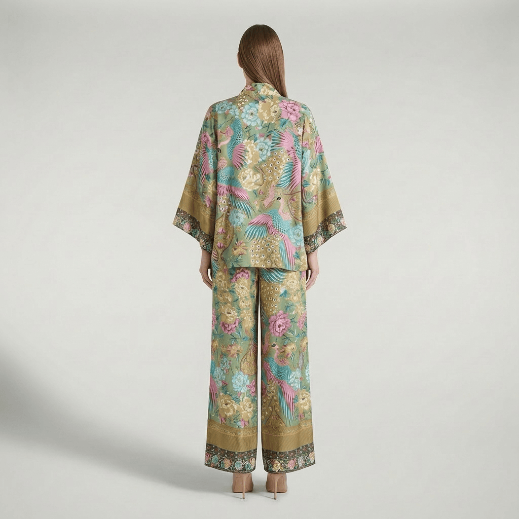 Ensemble Kimono Et Pantalon Femme