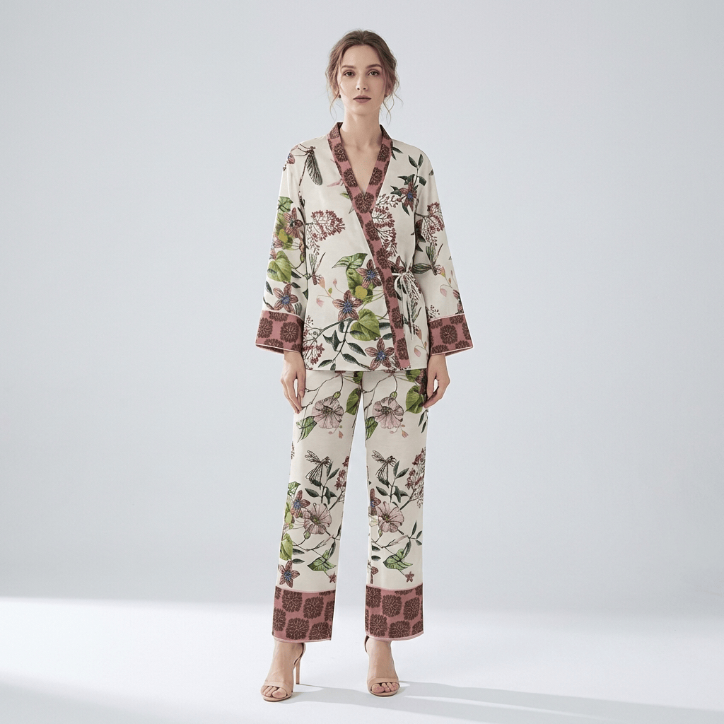 Ensemble Kimono Fleuri
