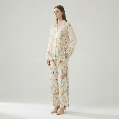Ensemble Kimono Fleuri Femme