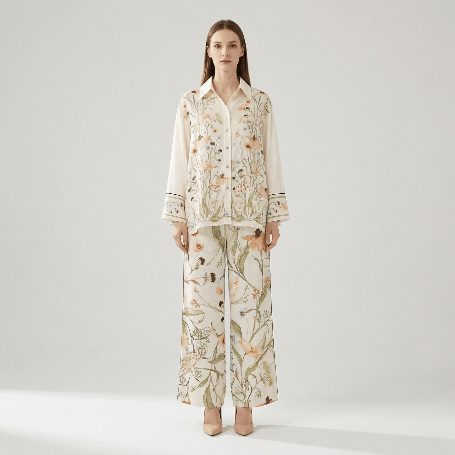 Ensemble Kimono Fleuri Femme