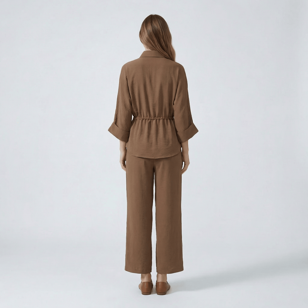 Ensemble Kimono Marron
