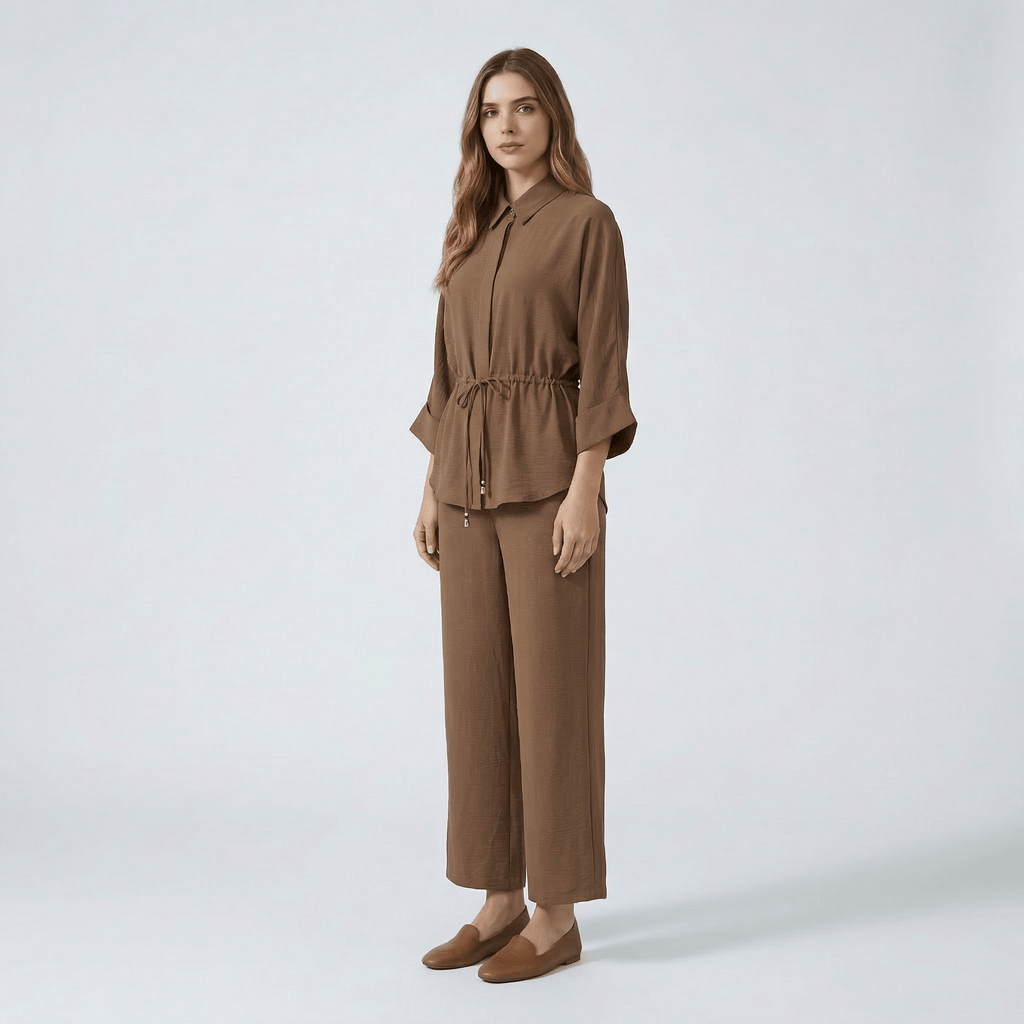 Ensemble Kimono Marron