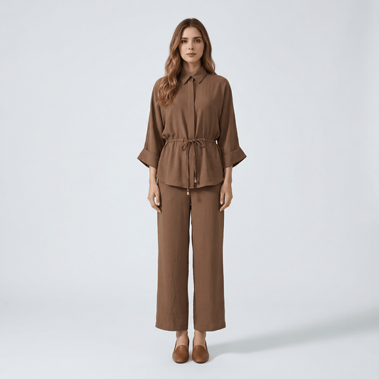 Ensemble Kimono Marron