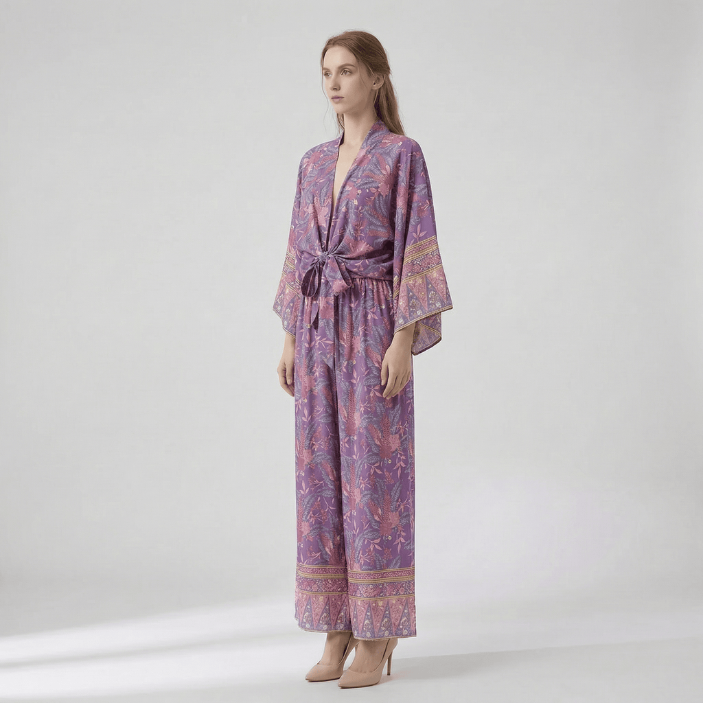 Ensemble Pantalon Et Kimono Femme