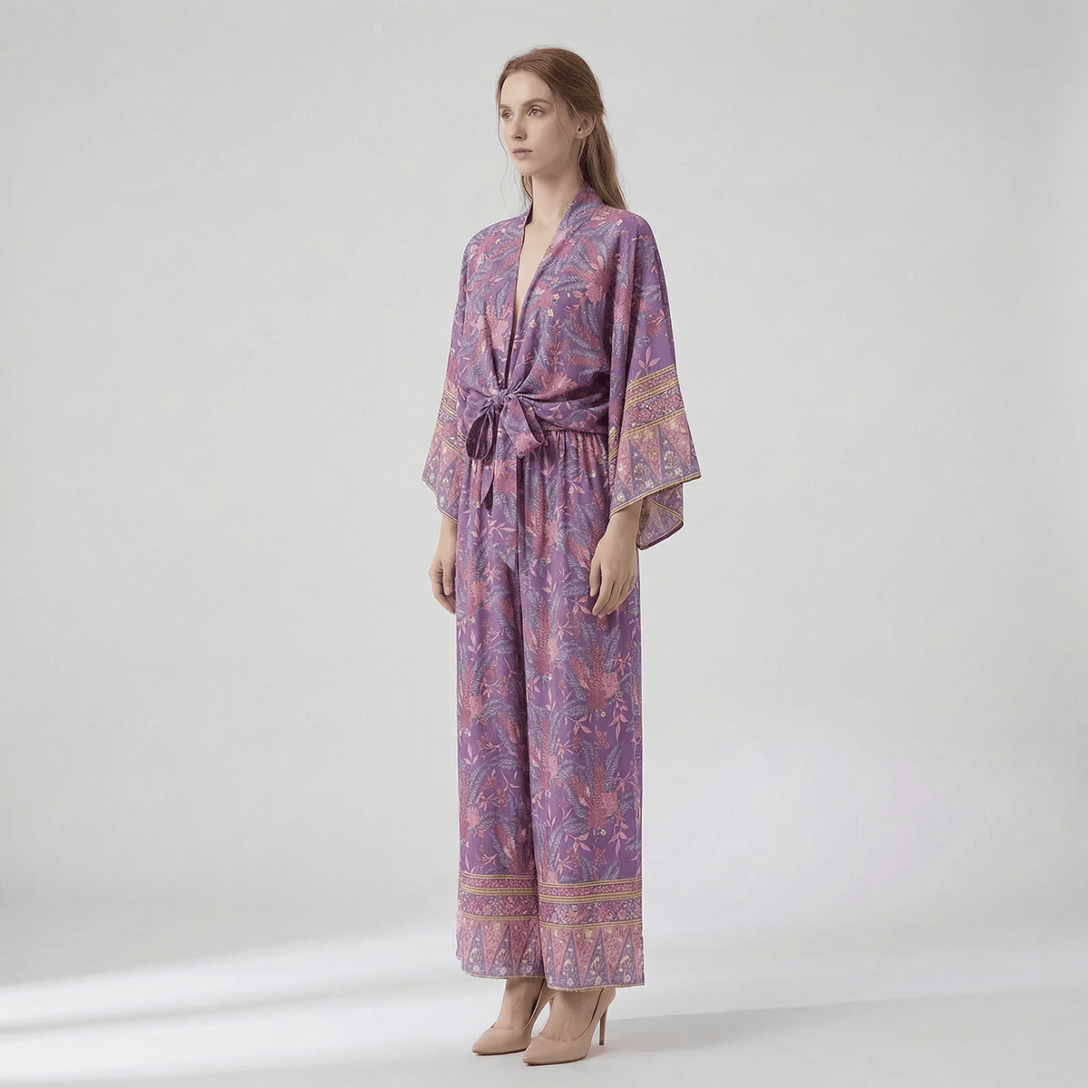 Ensemble Pantalon Et Kimono Femme