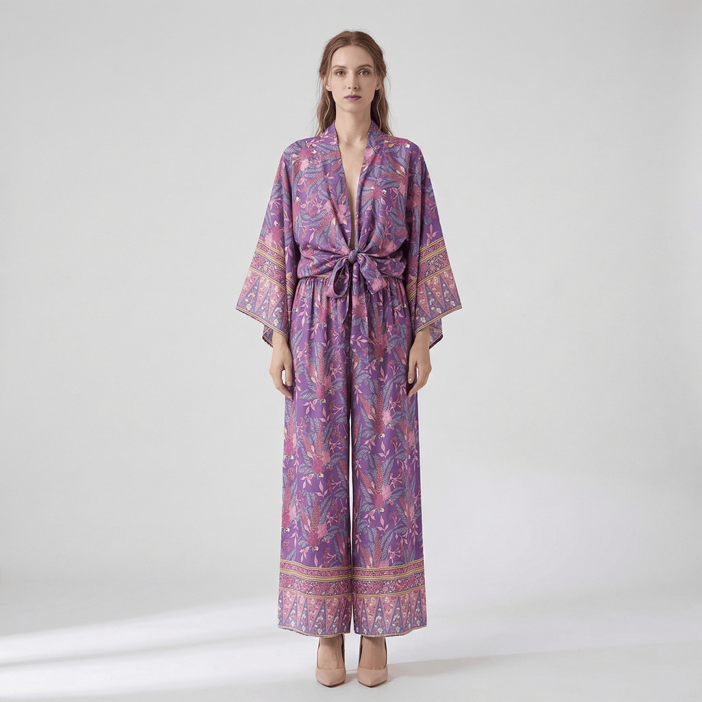 Ensemble Pantalon Et Kimono Femme