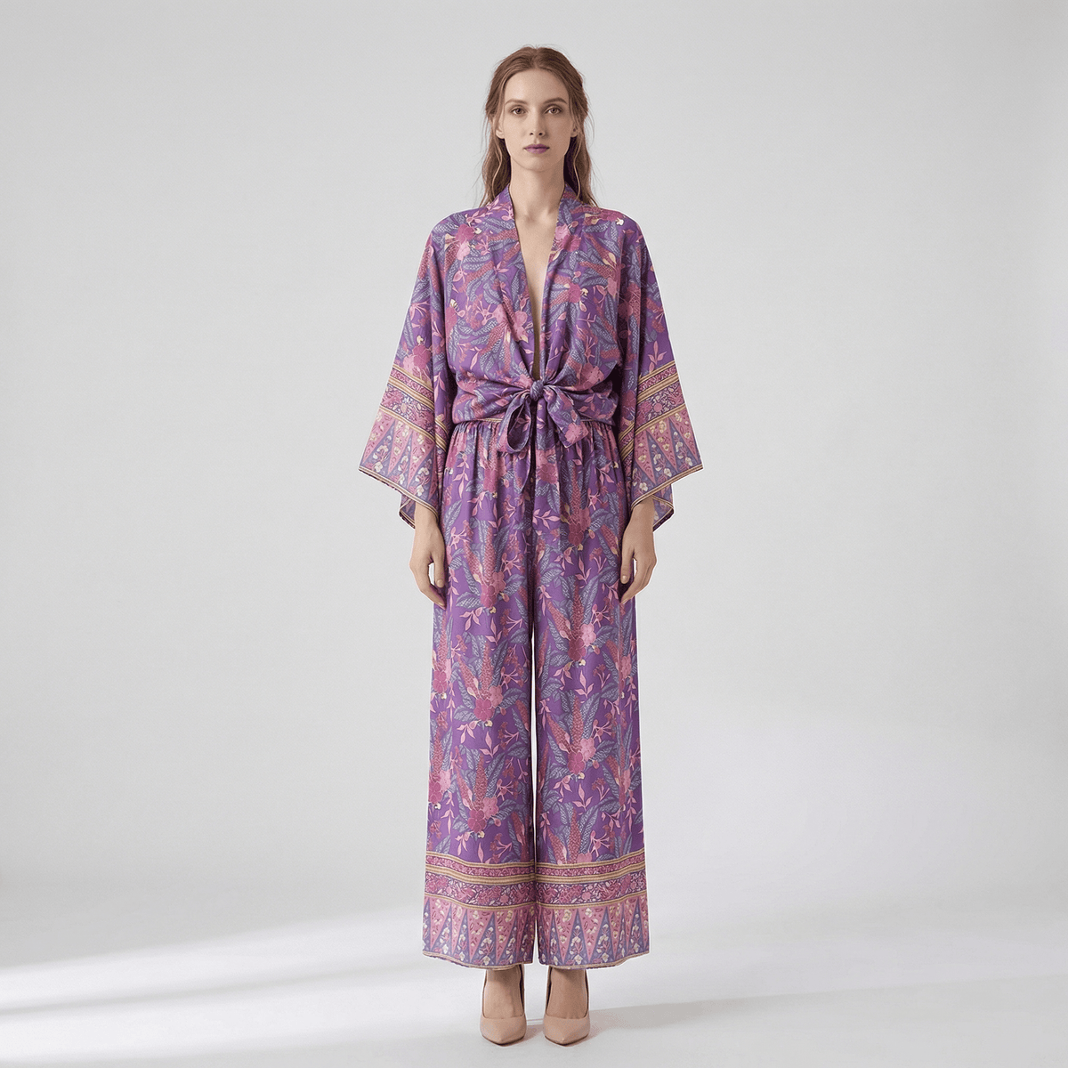 Ensemble Pantalon Et Kimono Femme