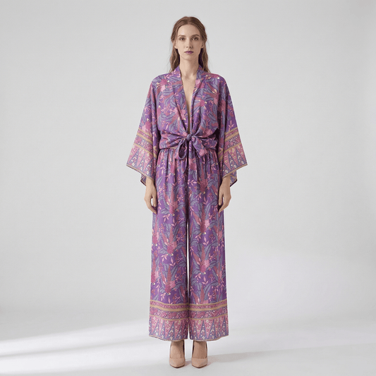 Ensemble Pantalon Et Kimono Femme