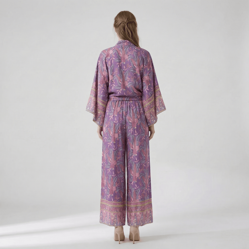Ensemble Pantalon Et Kimono Femme