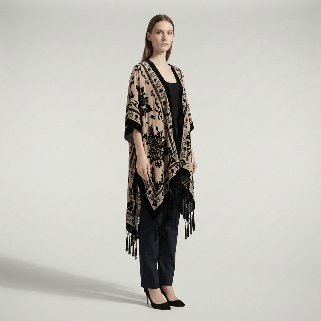 Femmes Châle Long Kimono Cardigan