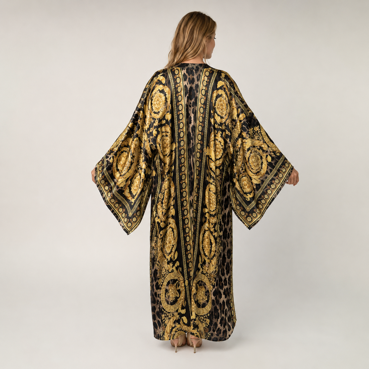 Kimono Maxi À Imprimé Baroque — vue 2