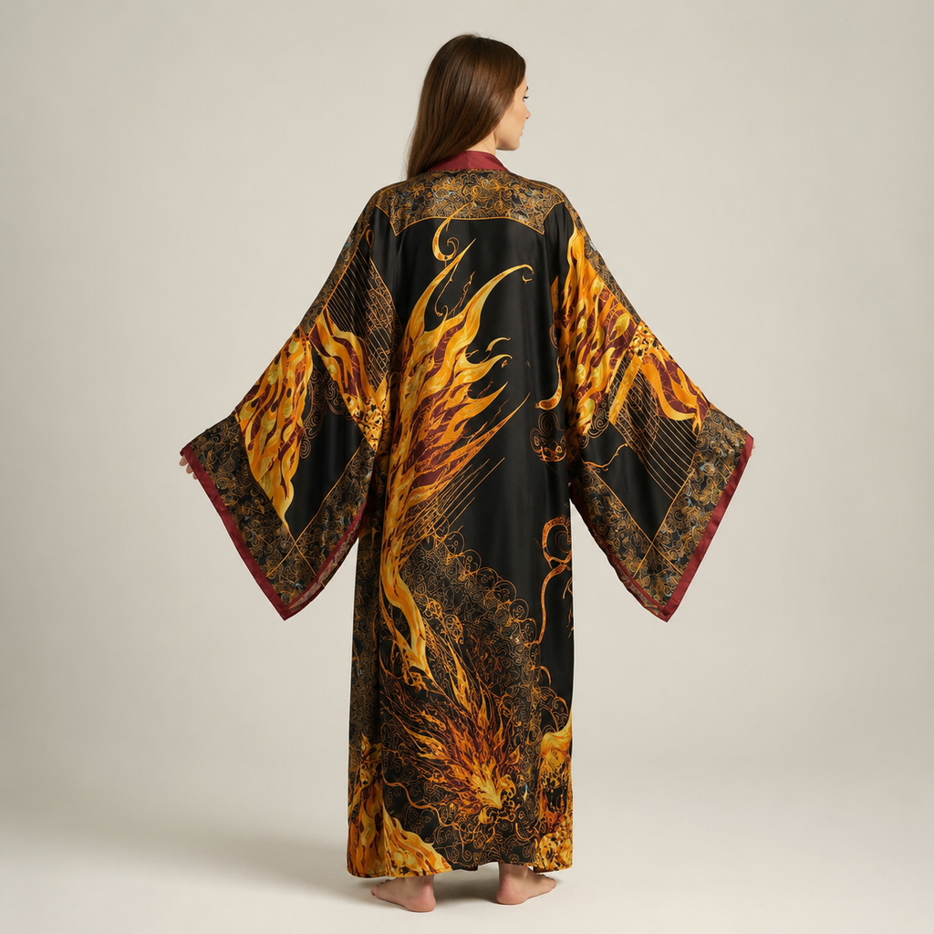 Kimono Long À Manches Chauve-Souris — vue 2
